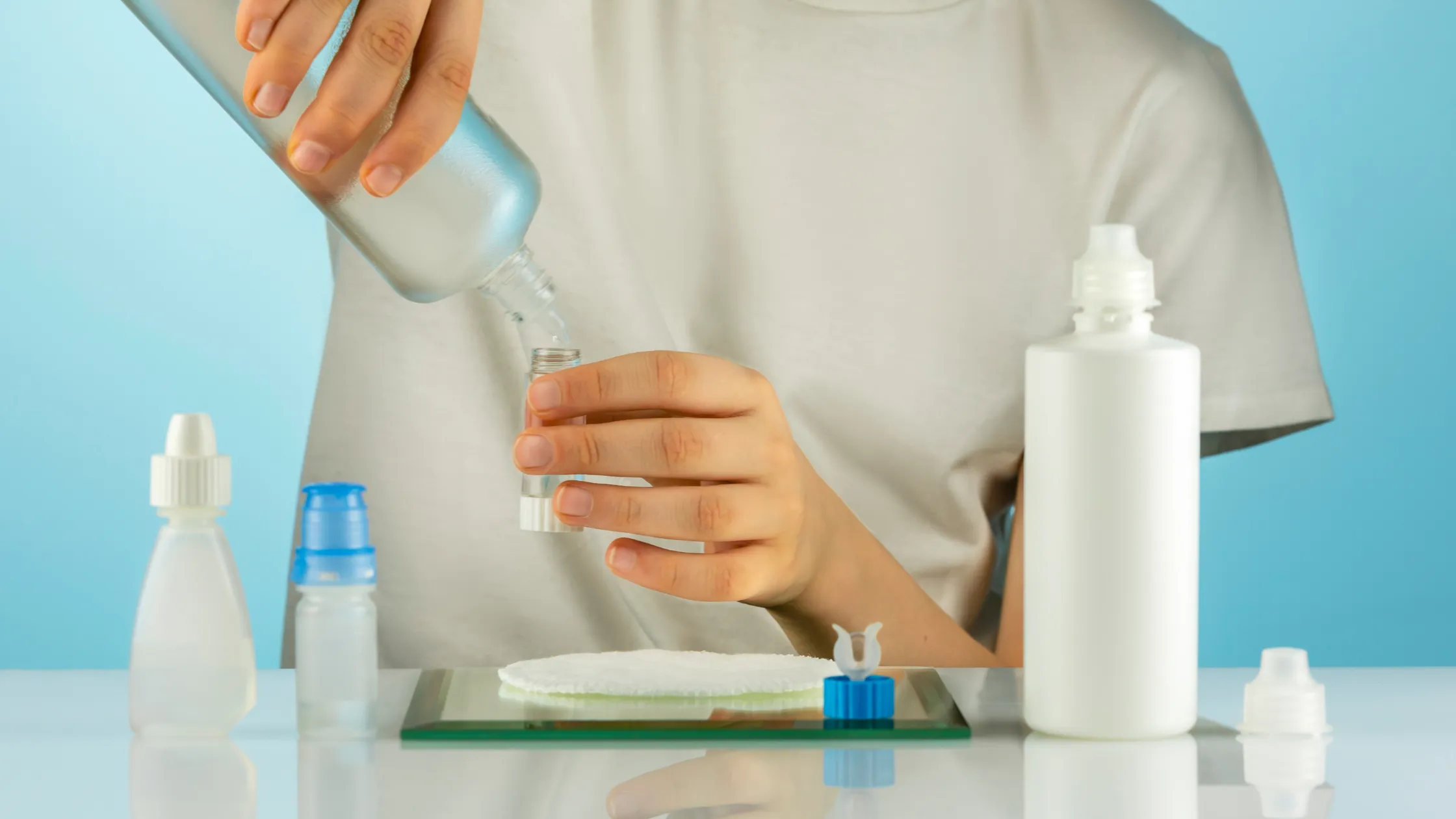 limpieza de lentes de contacto